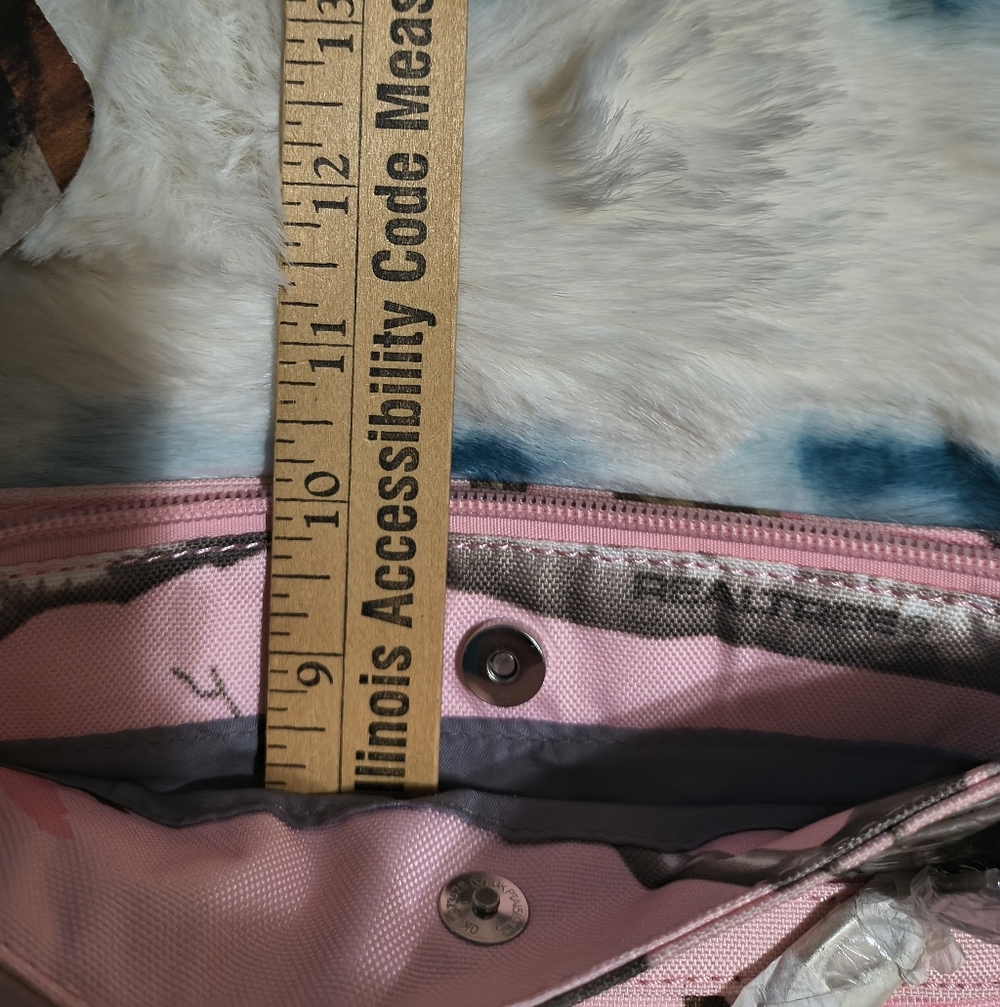 Realtree Pink Camouflage Crossbody Bag with Brown Buckle Accents - Picture 7 of 15
